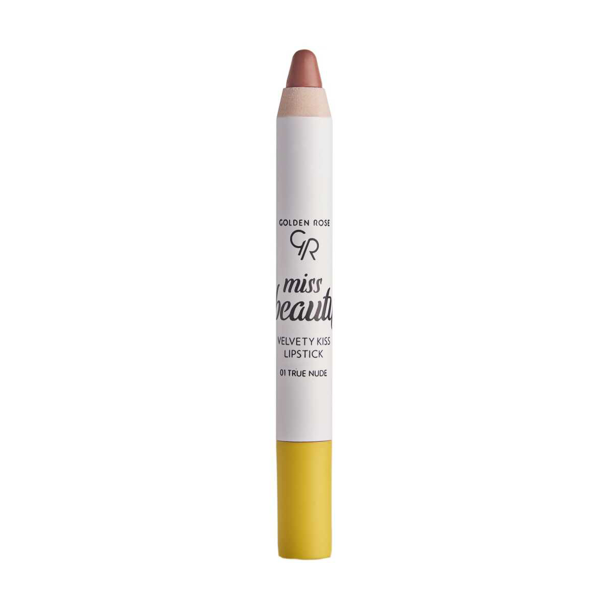 Уцінка! Помада-олівець для губ Golden Rose Miss Beauty Velvety Kiss Lipstick 01 True Nude, 3.5 г