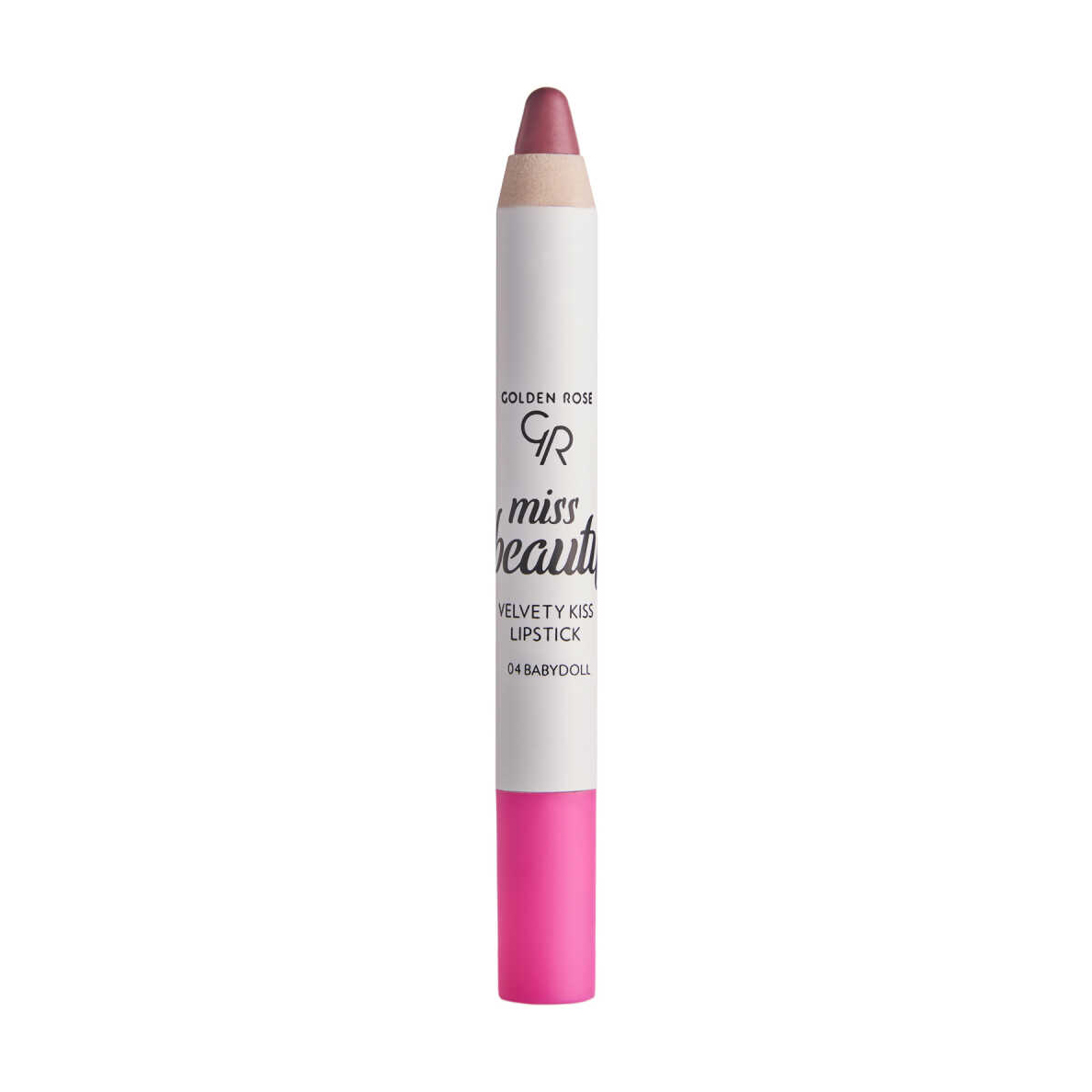 Уцінка! Помада-олівець для губ Golden Rose Miss Beauty Velvety Kiss Lipstick 04 Babydoll, 3.5 г